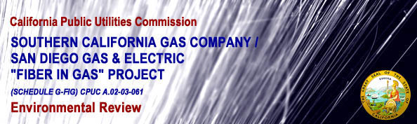 Southern California Gas Company / San Diego Gas & Electric Fiber in Gas A.02-03-061